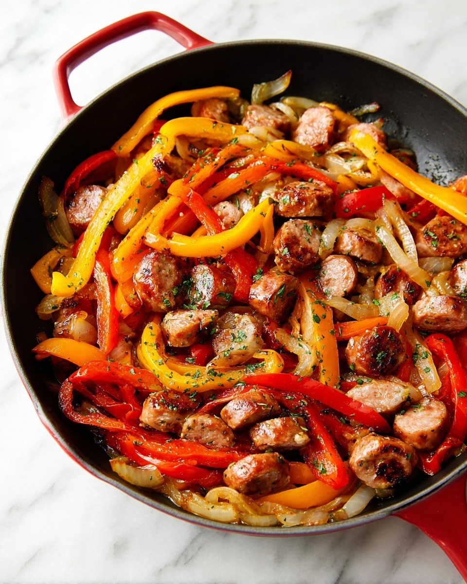 Sausage and Peppers Skillet Recipe - Recipe Image