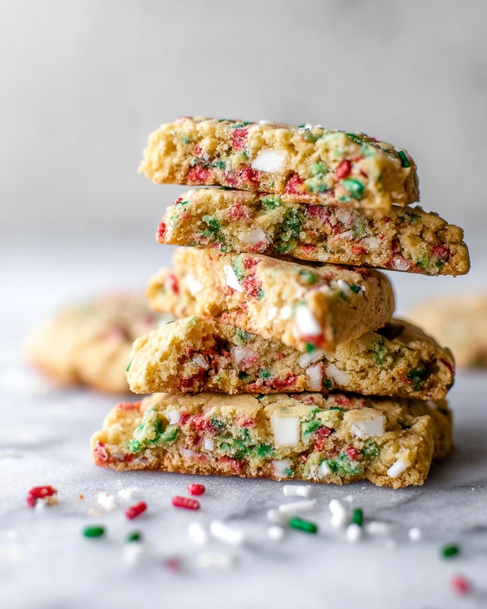 Christmas Cake Batter Blondies Recipe - Recipe Image