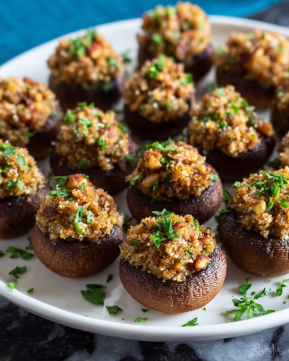 Sausage Stuffed Mushrooms Recipe - Recipe Image