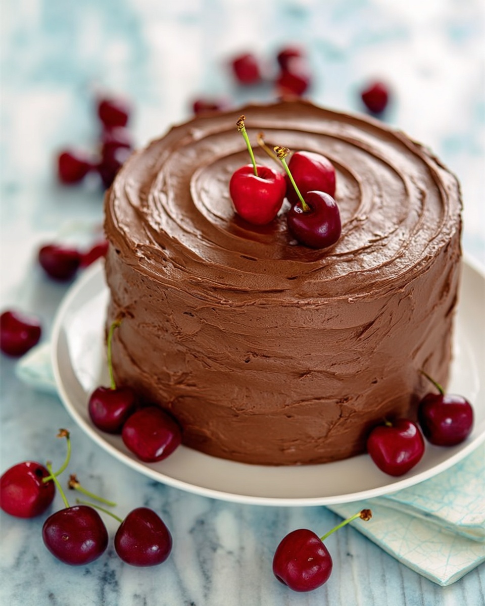 Chocolate Cherry Cake Recipe - Recipe Image