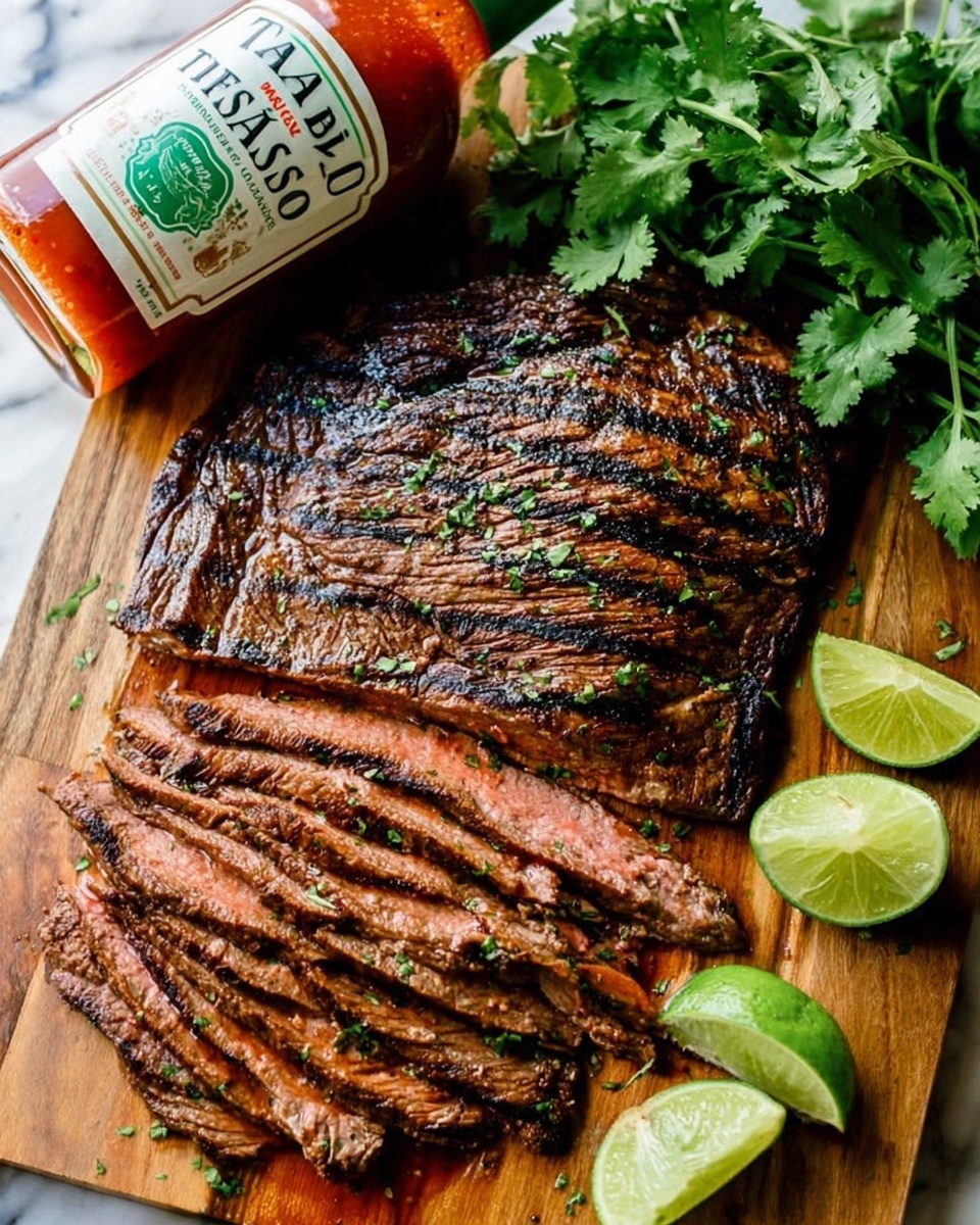 Chipotle Flank Steak with Cilantro and Green Onion Recipe - Recipe Image