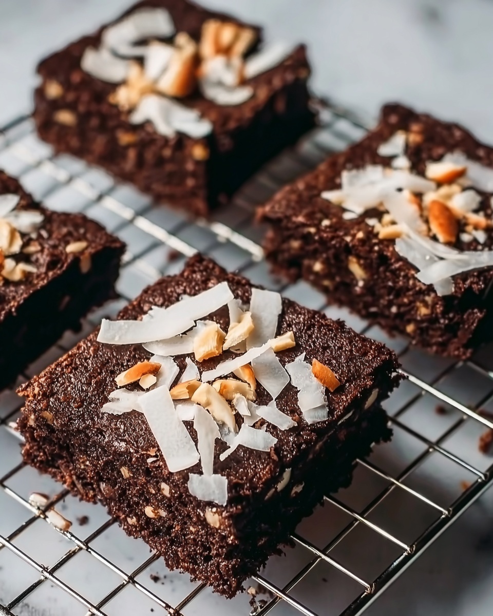 Decadent Coconut Brownies Recipe - Recipe Image