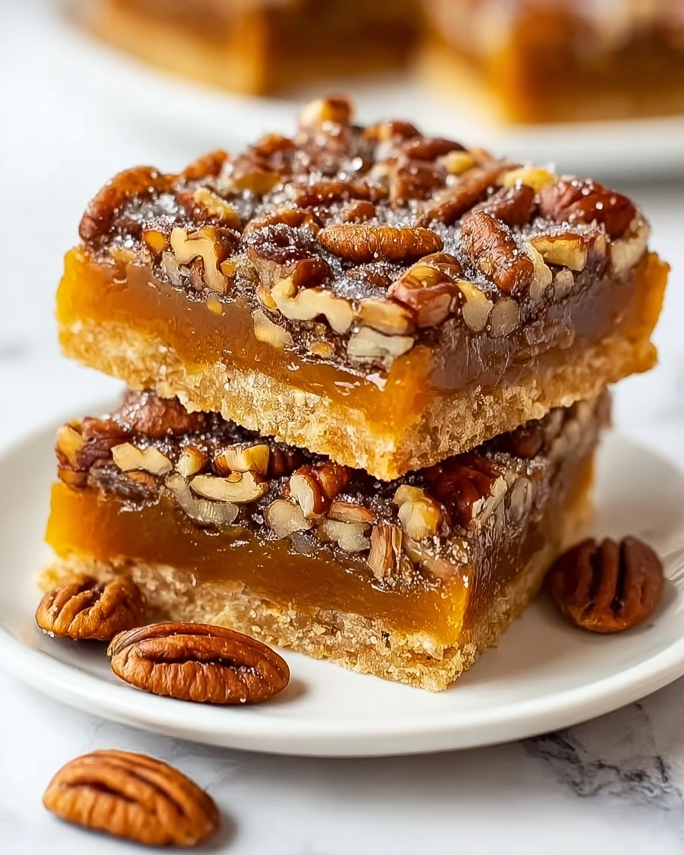 Irresistible Caramel Pecan Dream Bars Recipe - Recipe Image