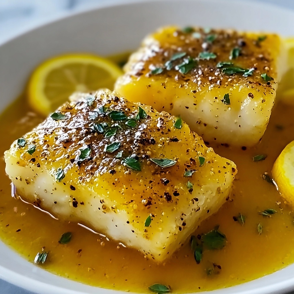 Easy Lemon Butter Baked Cod Recipe - Recipe Image