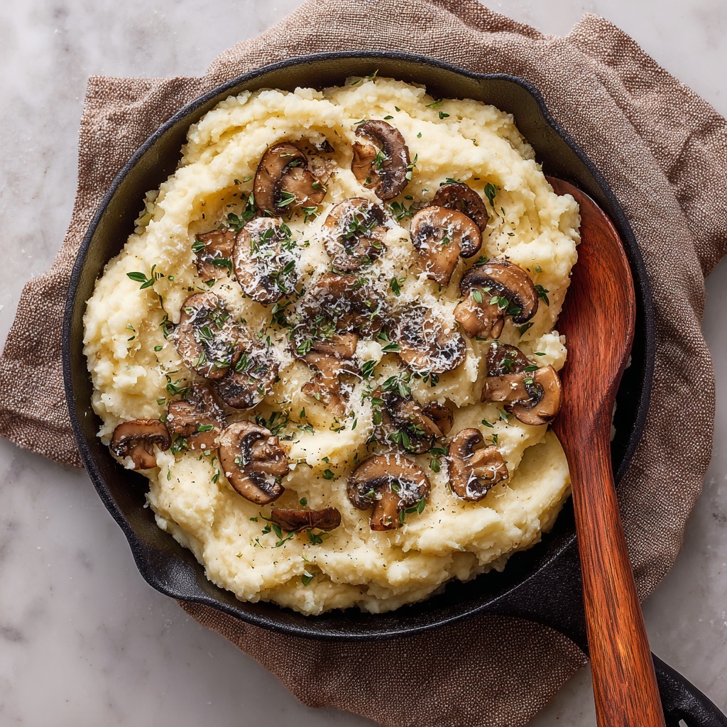 Creamy Mushroom Mashed Potatoes Recipe - Recipe Image