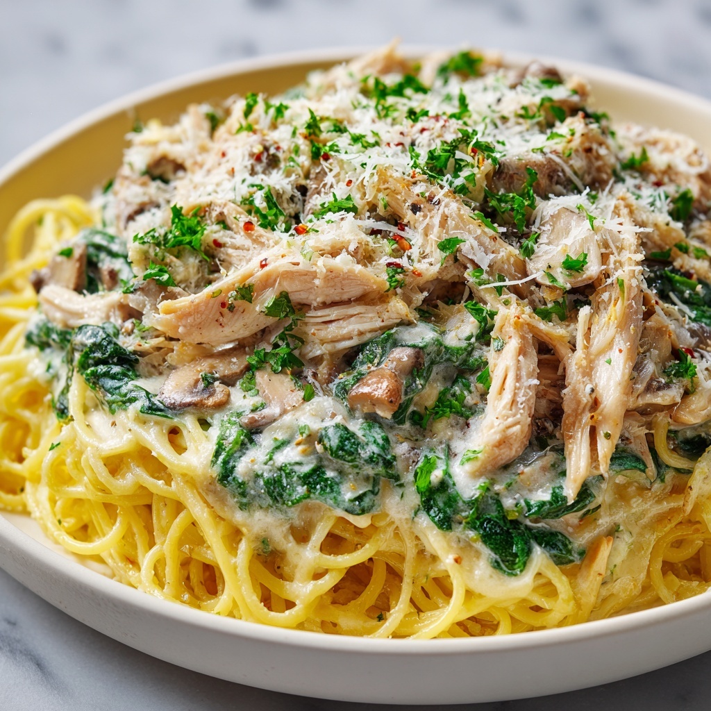 Turkey Tetrazzini with Spinach Recipe - Recipe Image