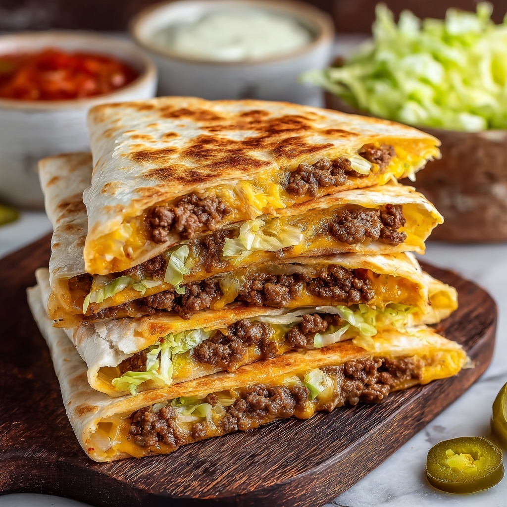 Big Mac Quesadillas Recipe - Recipe Image