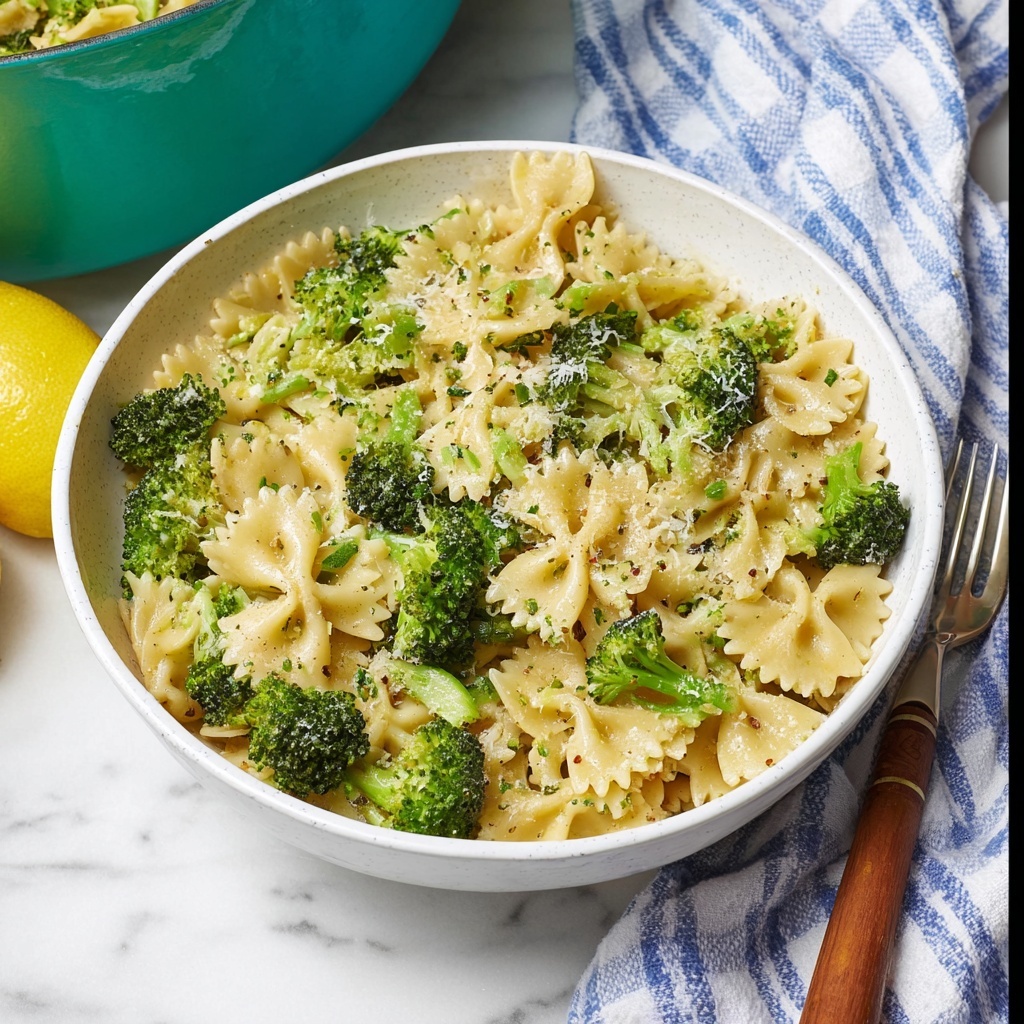 Bowties and Broccoli with Parmesan and Lemon Recipe - Recipe Image