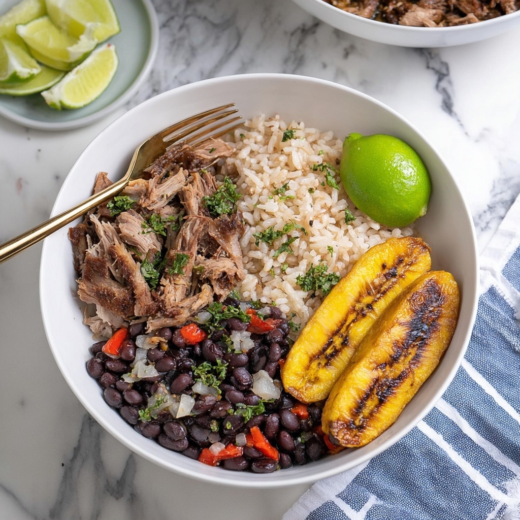 Cuban Bowls with Pork, Black Beans, & Fried Bananas Recipe - Recipe Image