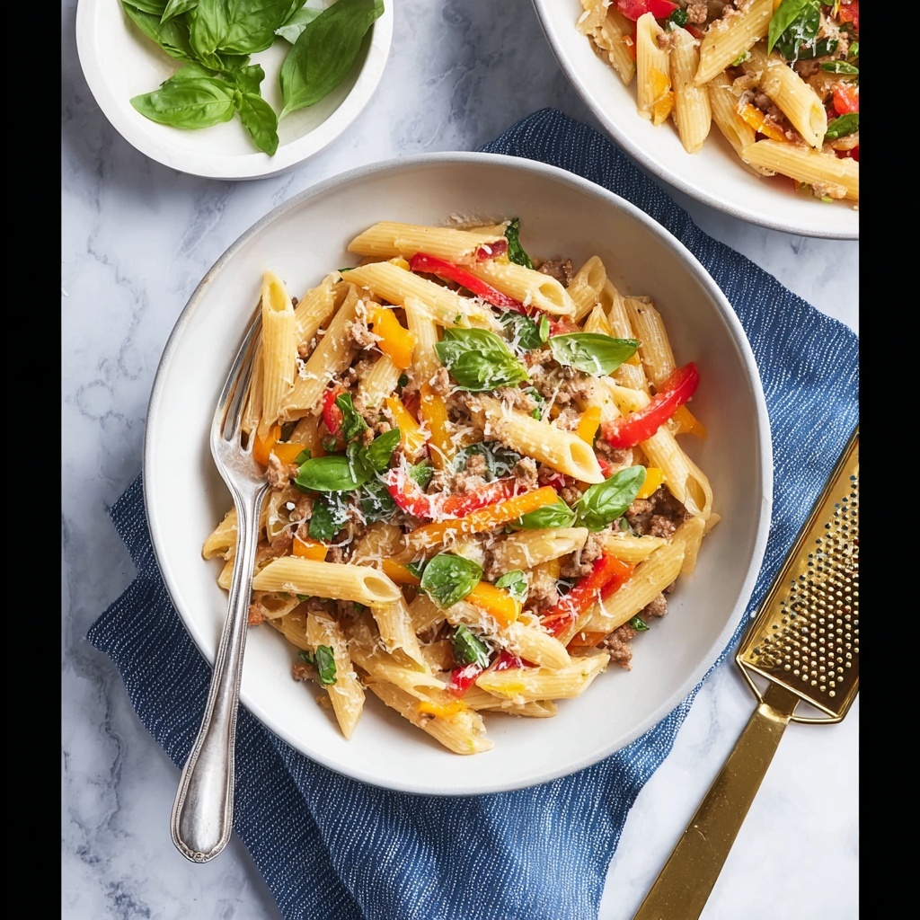 Sausage Pepper Pasta Recipe - Recipe Image