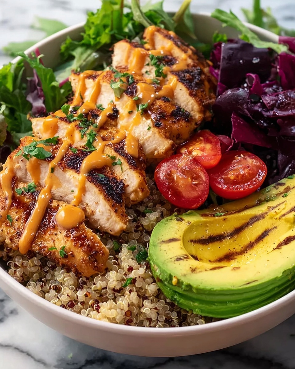 Grilled Chicken and Quinoa Salad Bowl Recipe - Recipe Image