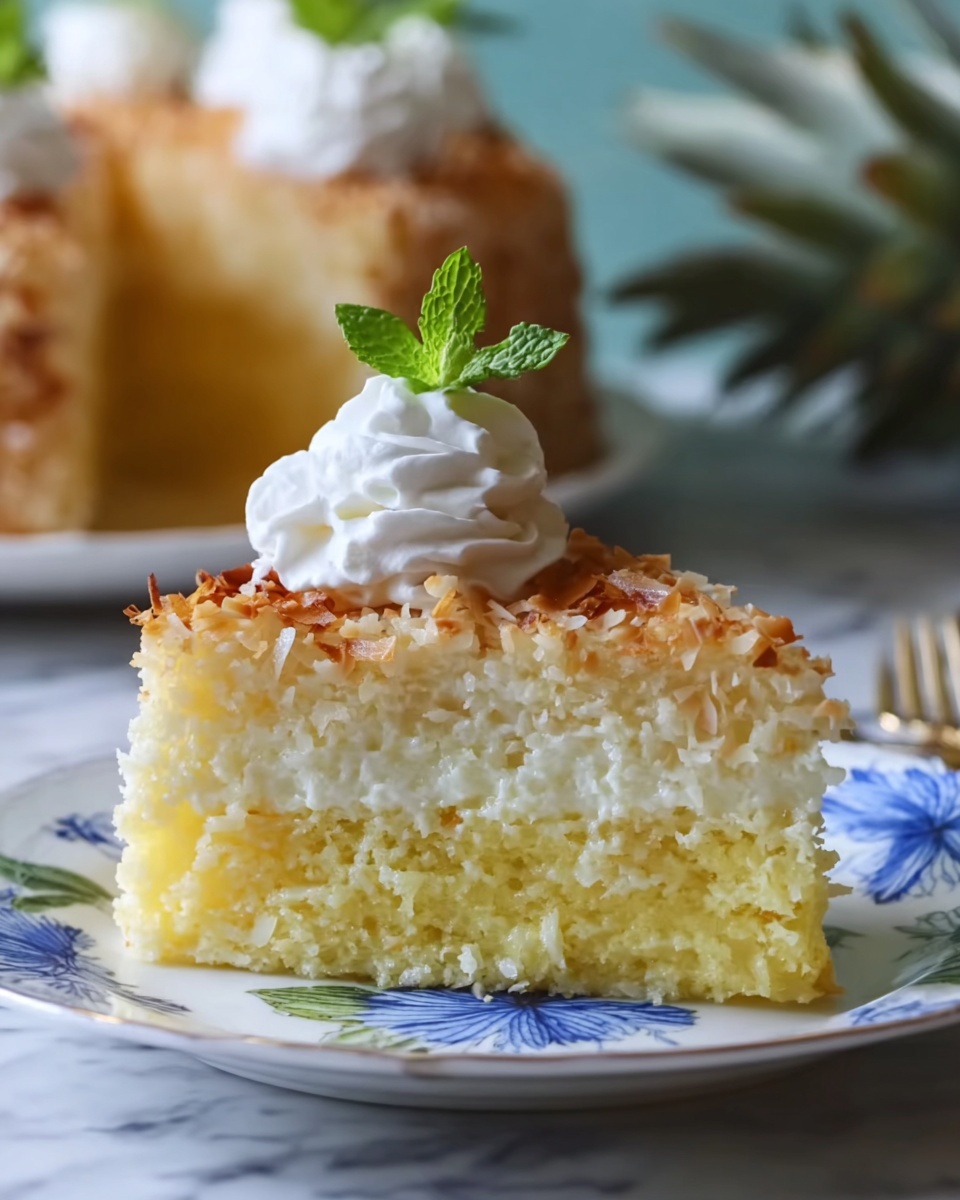 Weight Watchers Pineapple Angel Food Cake Recipe - Recipe Image