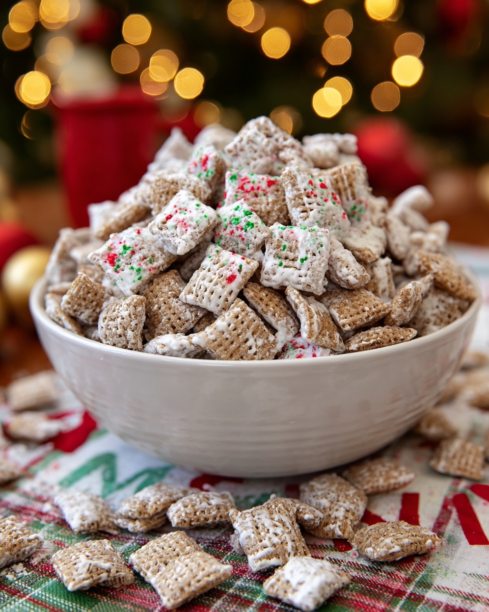 Reindeer Food (Christmas Puppy Chow) Recipe - Recipe Image