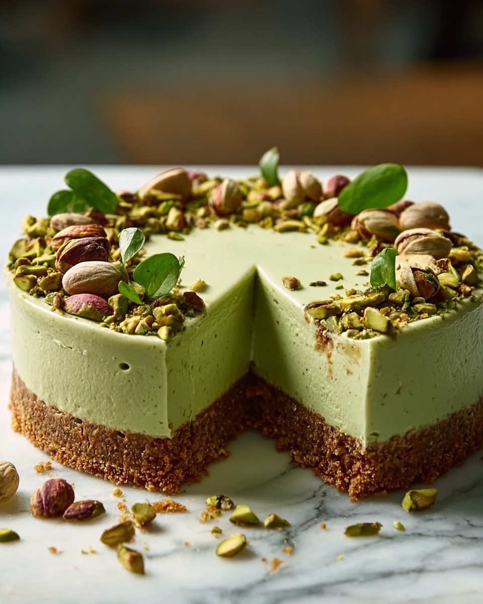 Easy Pistachio Cheesecake Recipe - Recipe Image