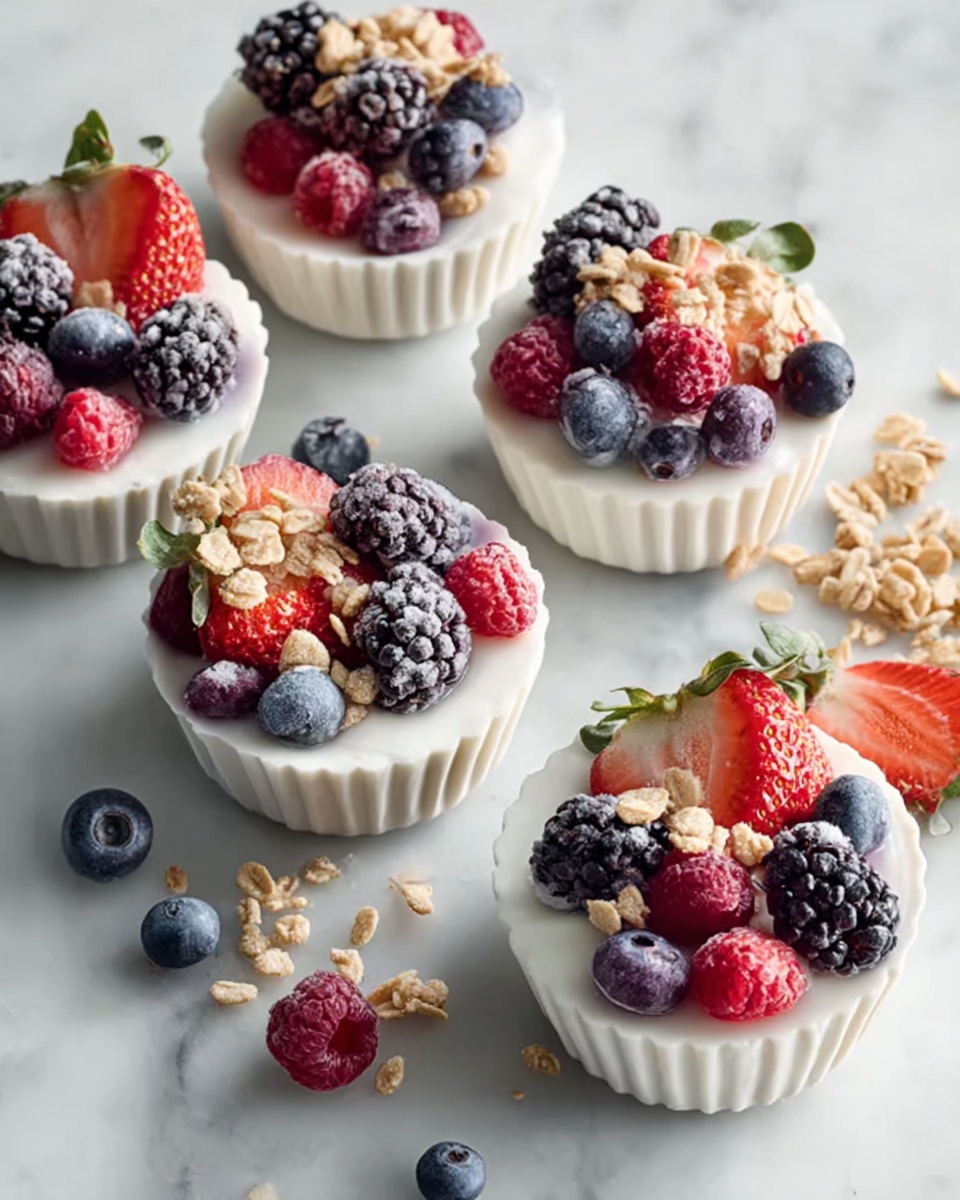 Frozen Yogurt Granola Cups Recipe - Recipe Image