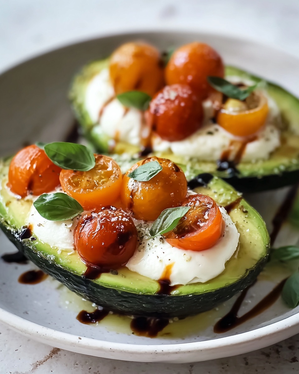 Caprese Stuffed Avocados Recipe - Recipe Image