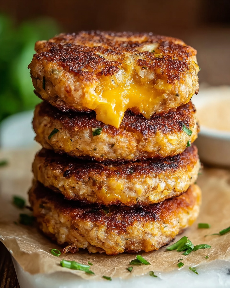 Crispy Cheesy Chicken Ranch Patties Recipe - Recipe Image