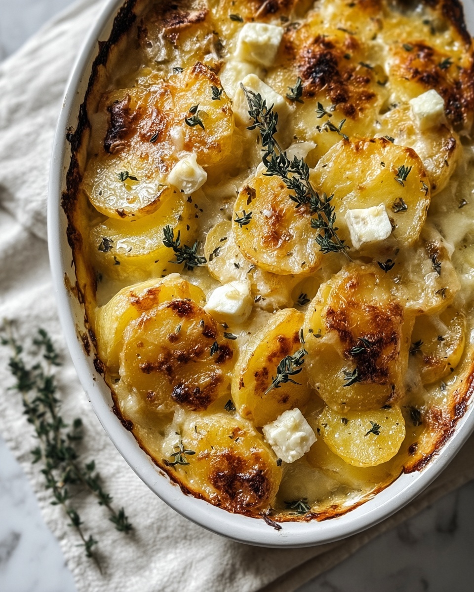 Baked Feta Potatoes Recipe - Recipe Image