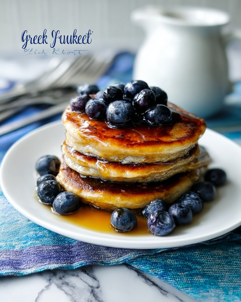 Greek Yogurt Blueberry Pancakes Recipe - Recipe Image