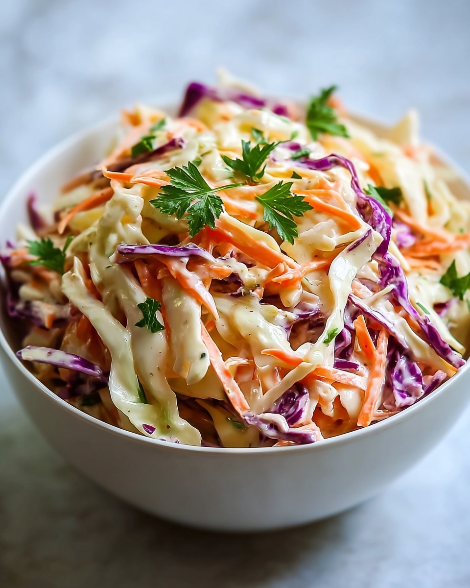 Easy Creamy Coleslaw Recipe - Recipe Image