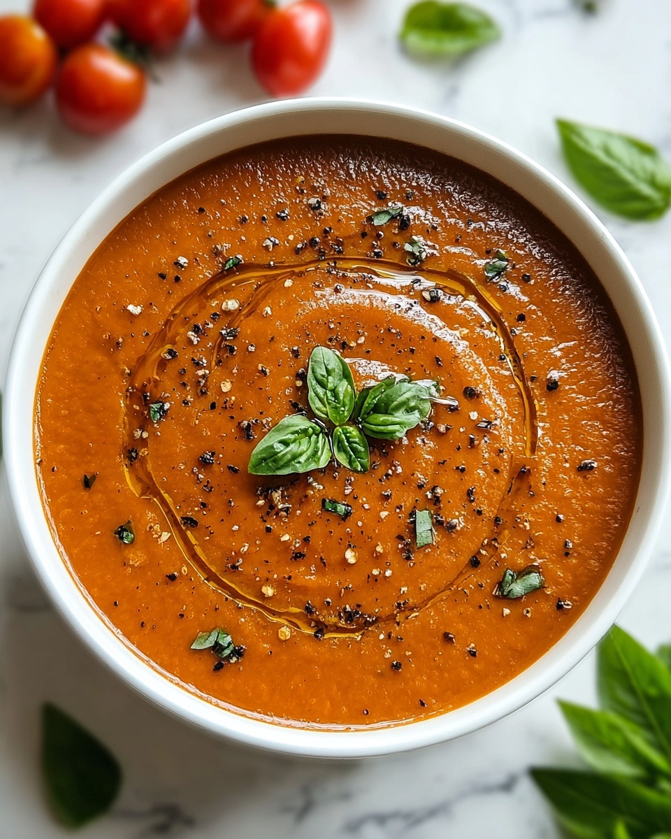 Creamy Roasted Tomato Soup Recipe - Recipe Image