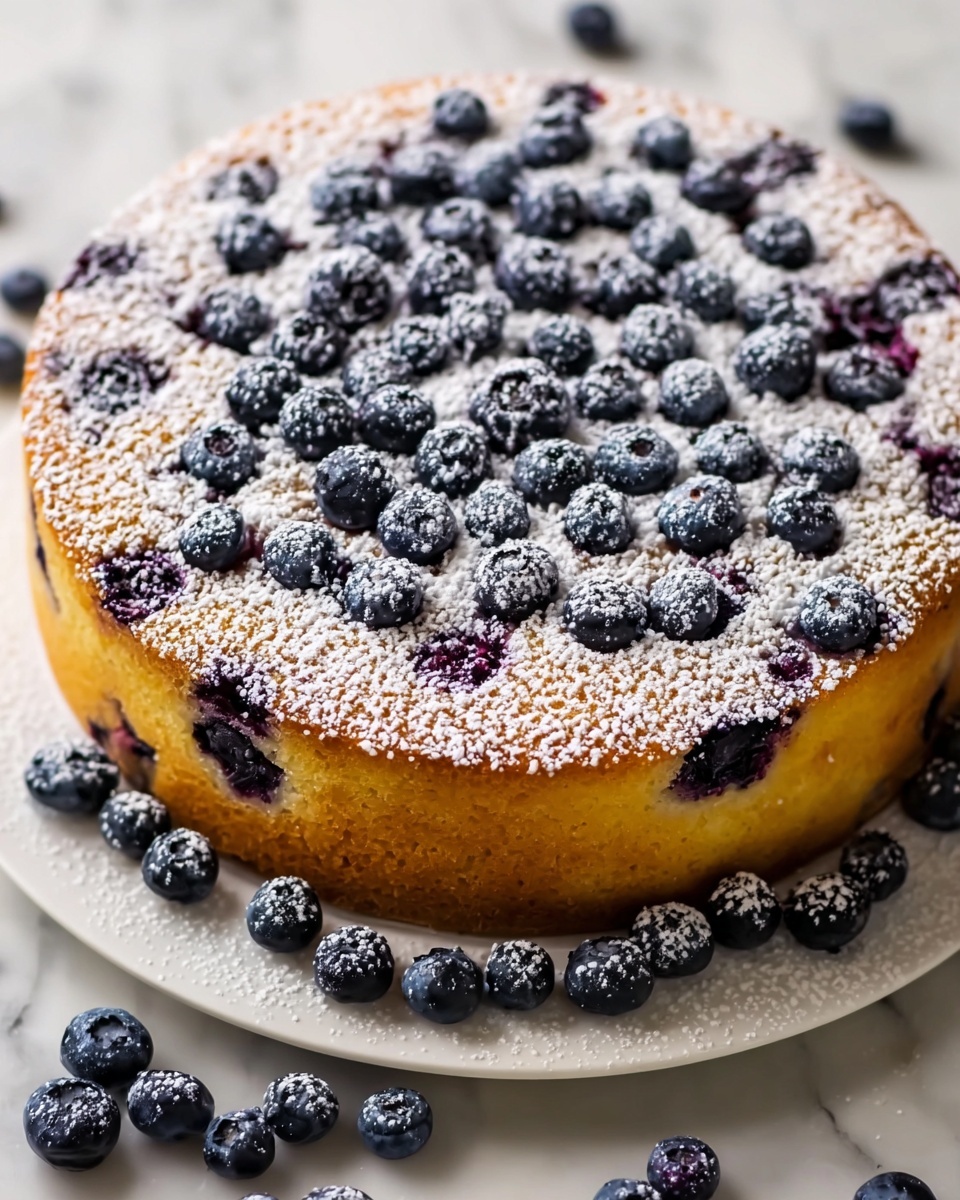 Homemade Lemon Blueberry Cake Recipe - Recipe Image