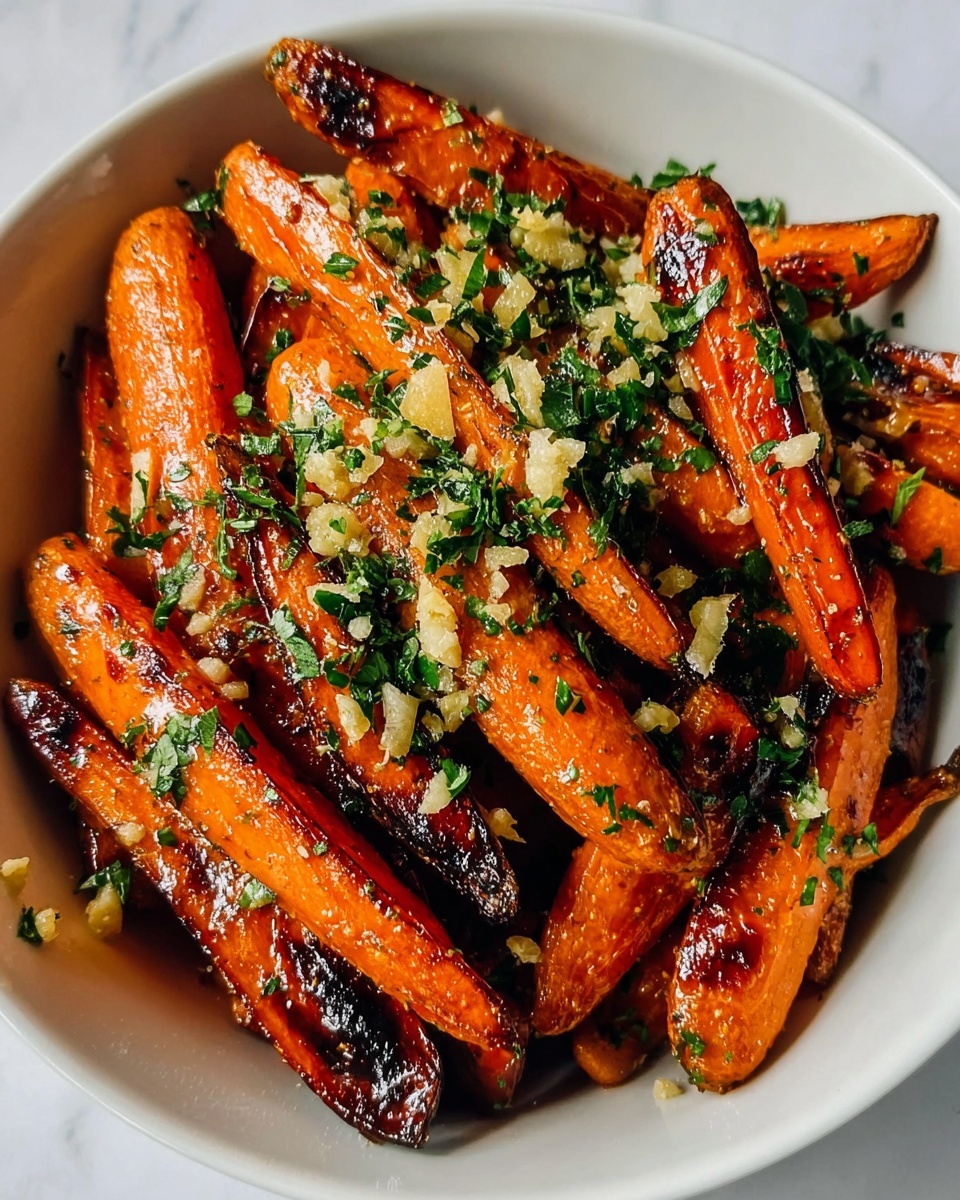 Savory Sticky Chilli Oil Roasted Carrots Recipe - Recipe Image