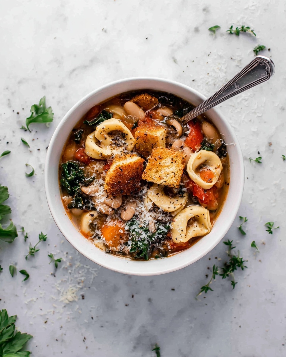 Tuscan Chicken Soup with White Beans and Pasta Recipe - Recipe Image