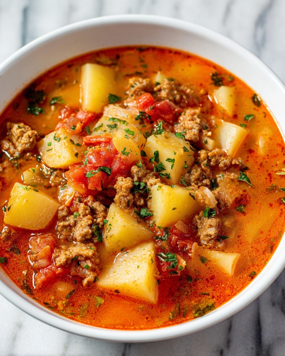 Easy Hamburger Soup Recipe - Recipe Image