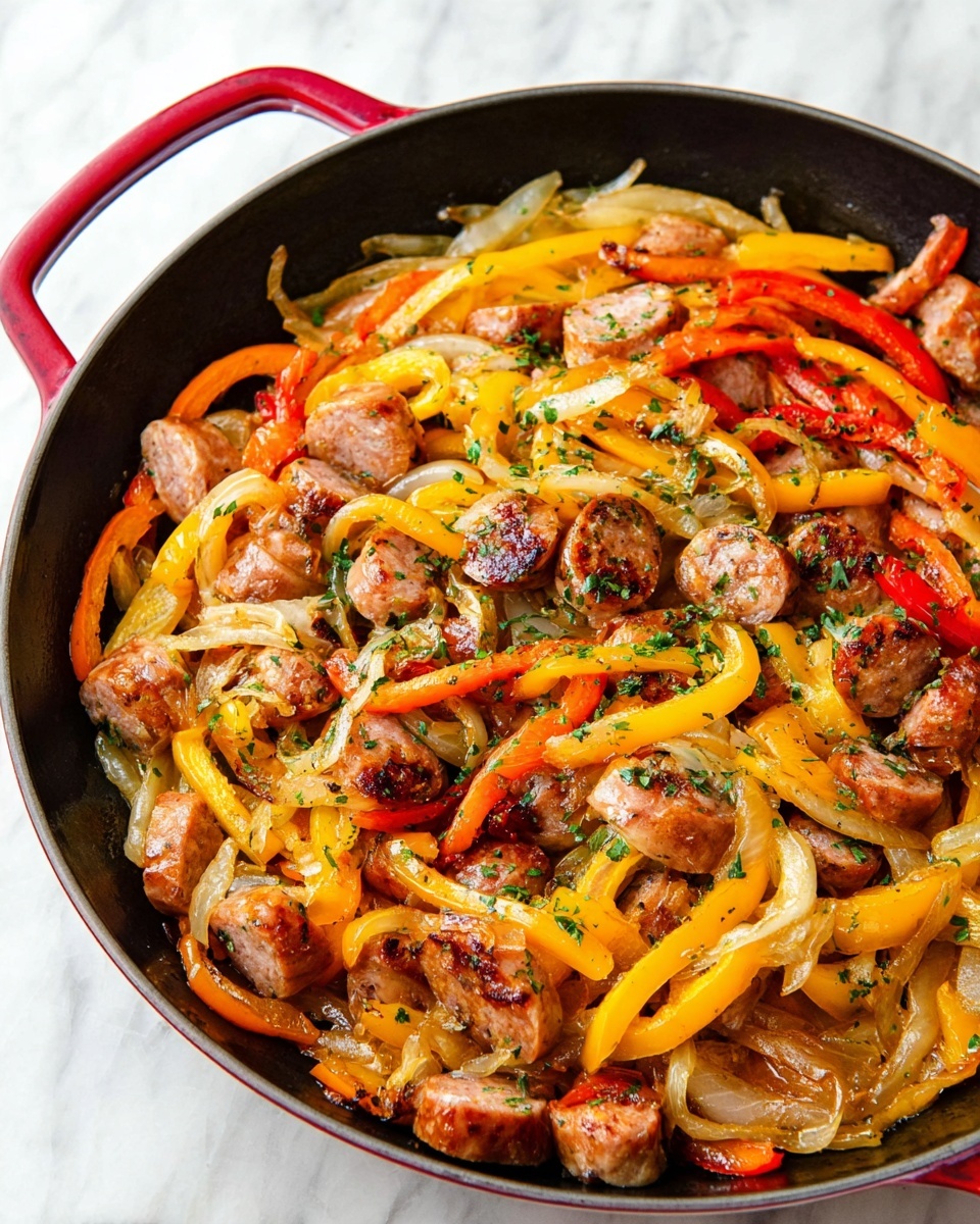 Sausage and Peppers Skillet Recipe - Recipe Image