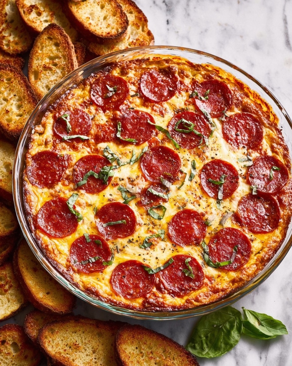 Chorizo Pizza Dip Recipe - Recipe Image