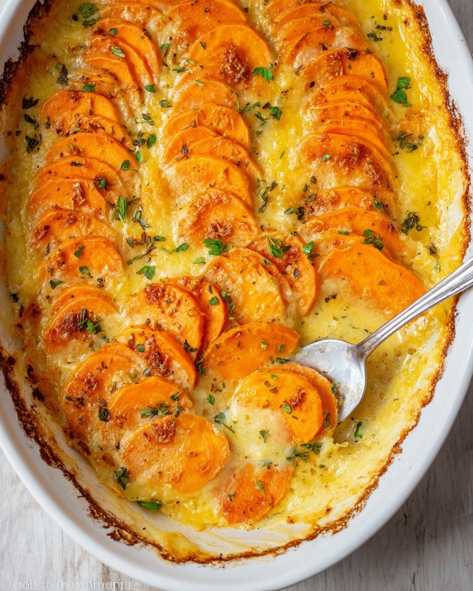 Scalloped Sweet Potatoes Recipe - Recipe Image