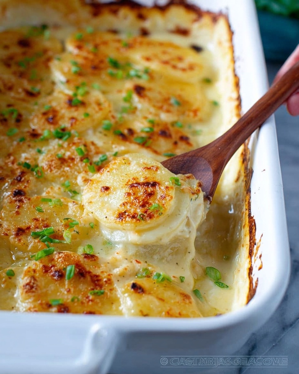 Skinny Scalloped Potatoes with Parmesan Cheese Recipe - Recipe Image