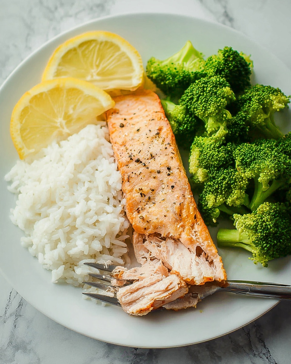 Air Fryer Salmon with Lemon Dijon Glaze Recipe - Recipe Image