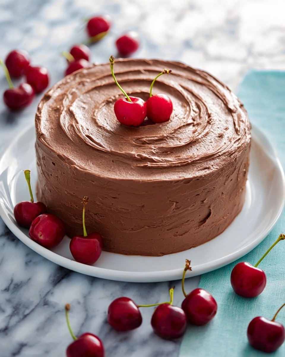 Chocolate Cherry Cake Recipe - Recipe Image