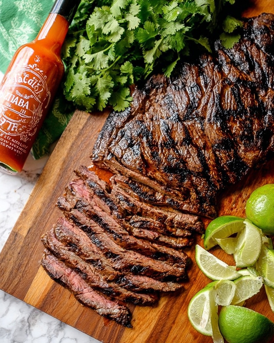 Chipotle Flank Steak with Cilantro and Green Onion Recipe - Recipe Image