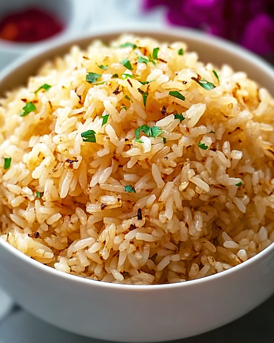 Golden Onion Butter Rice Recipe - Recipe Image