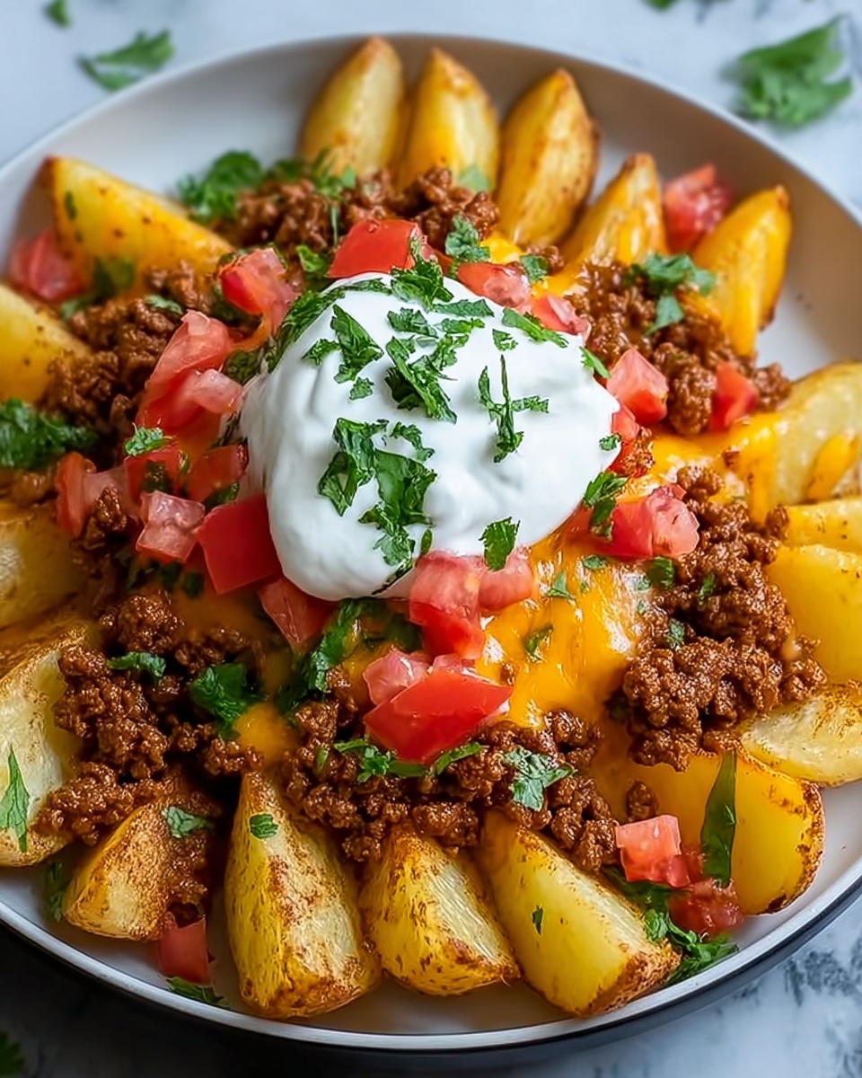 Cheesy Taco Potatoes: The Best Comfort Food Mashup for Easy Dinners Recipe - Recipe Image