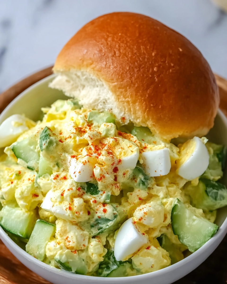 Avocado Cucumber Egg Salad: Creamy, Crunchy, and Perfect for Healthy Meals Recipe - Recipe Image