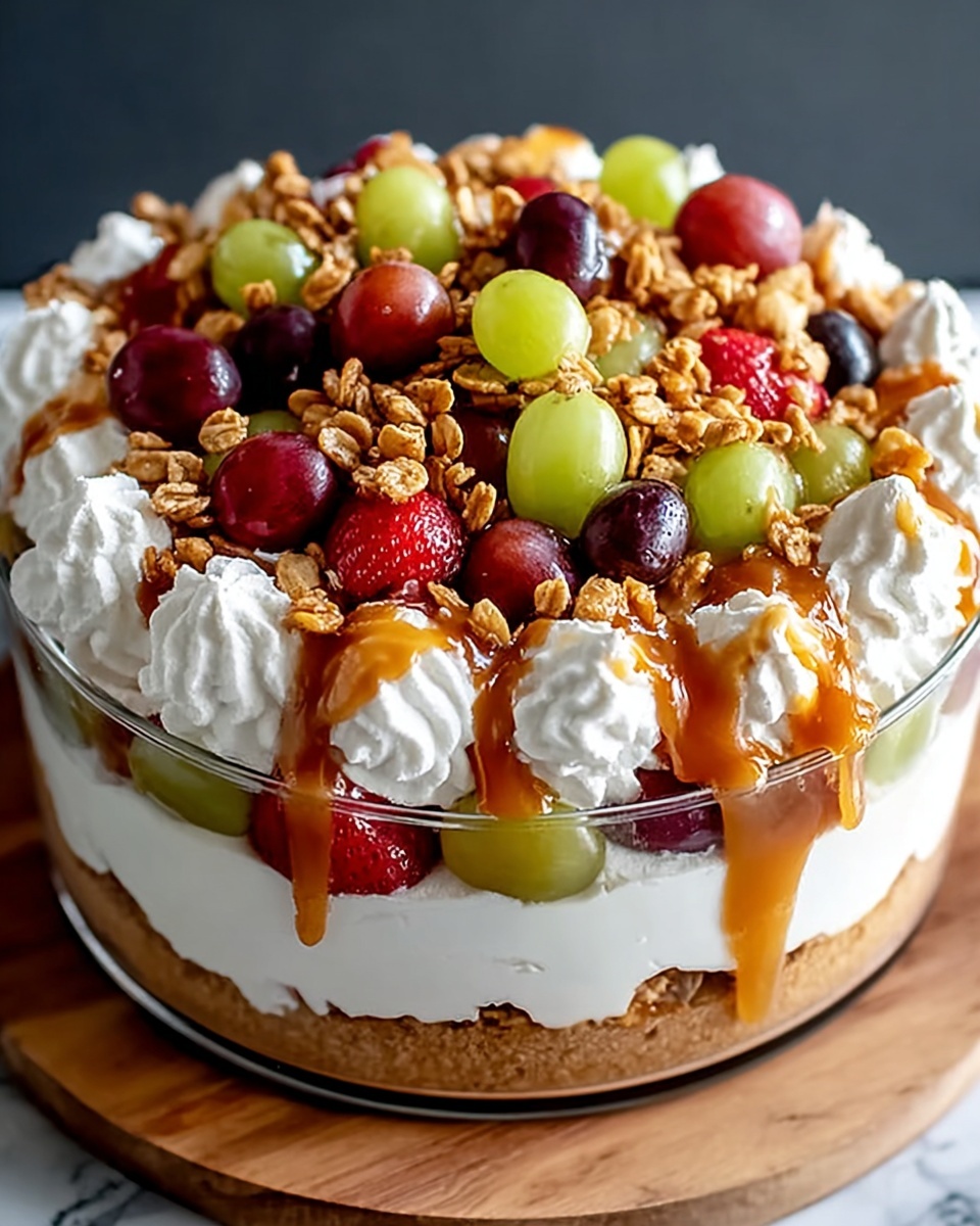 Caramel Crunch Cheesecake Fruit Salad Recipe - Recipe Image
