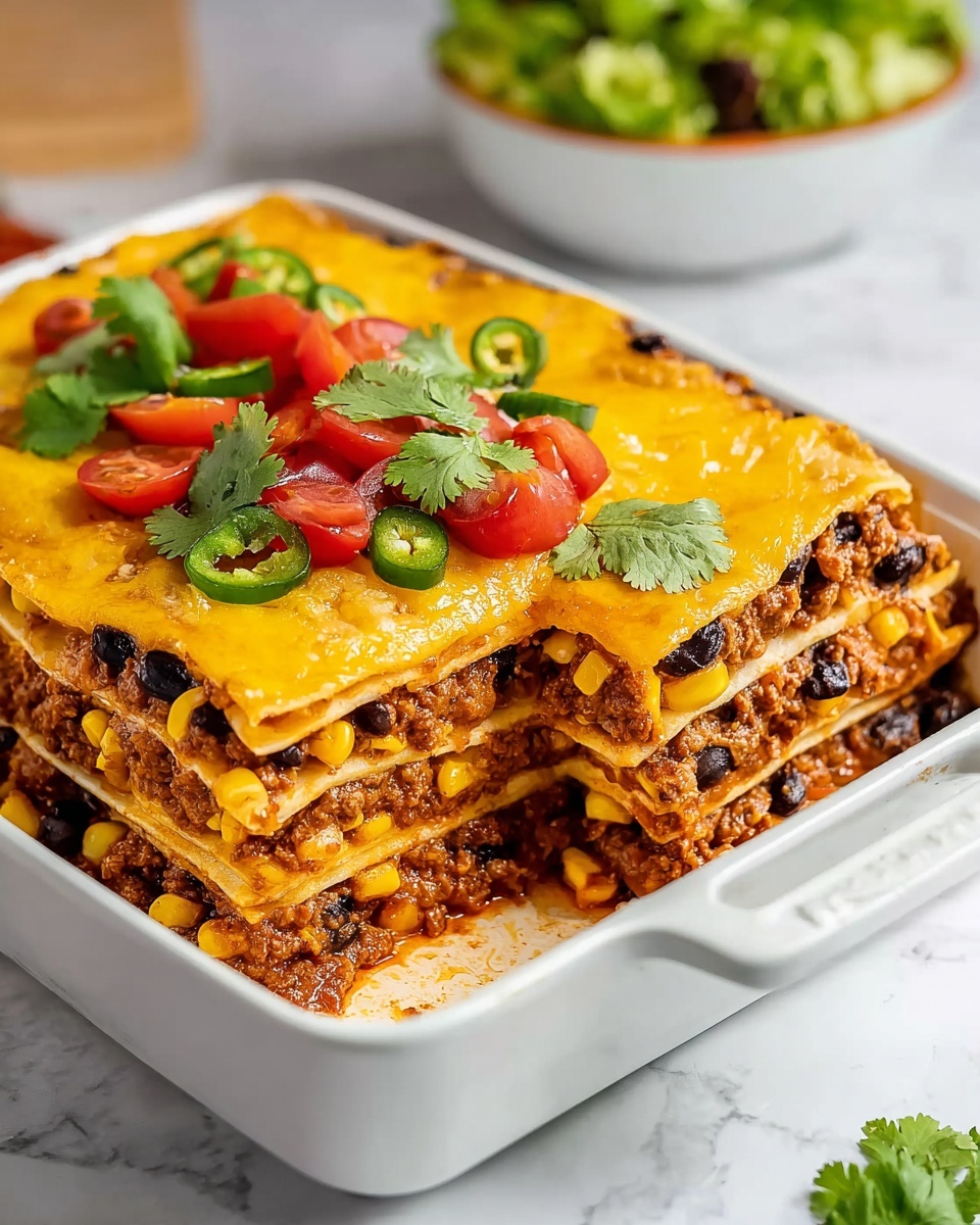 Bold & Flavorful Mexican Lasagna Recipe - Recipe Image