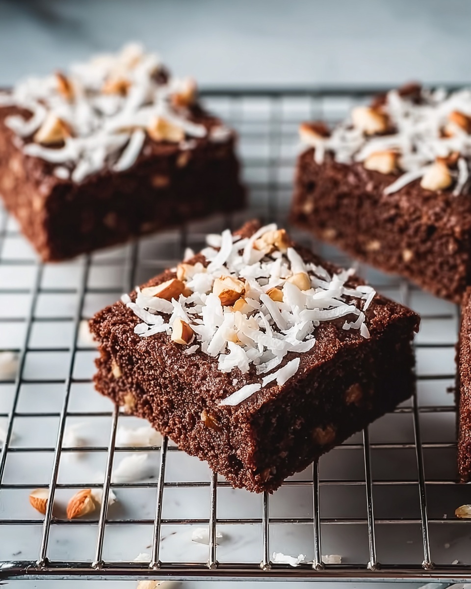 Decadent Coconut Brownies Recipe - Recipe Image