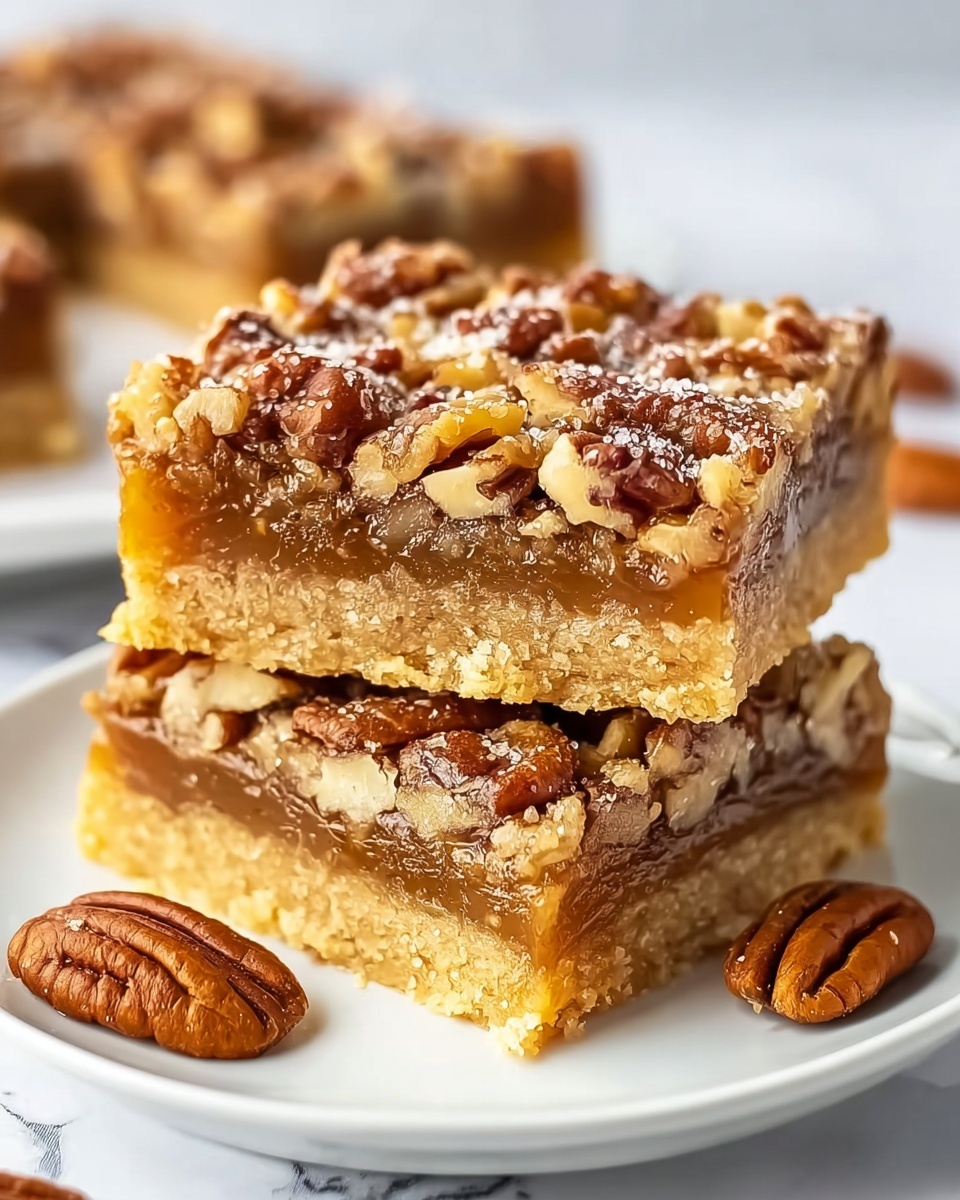 Irresistible Caramel Pecan Dream Bars Recipe - Recipe Image
