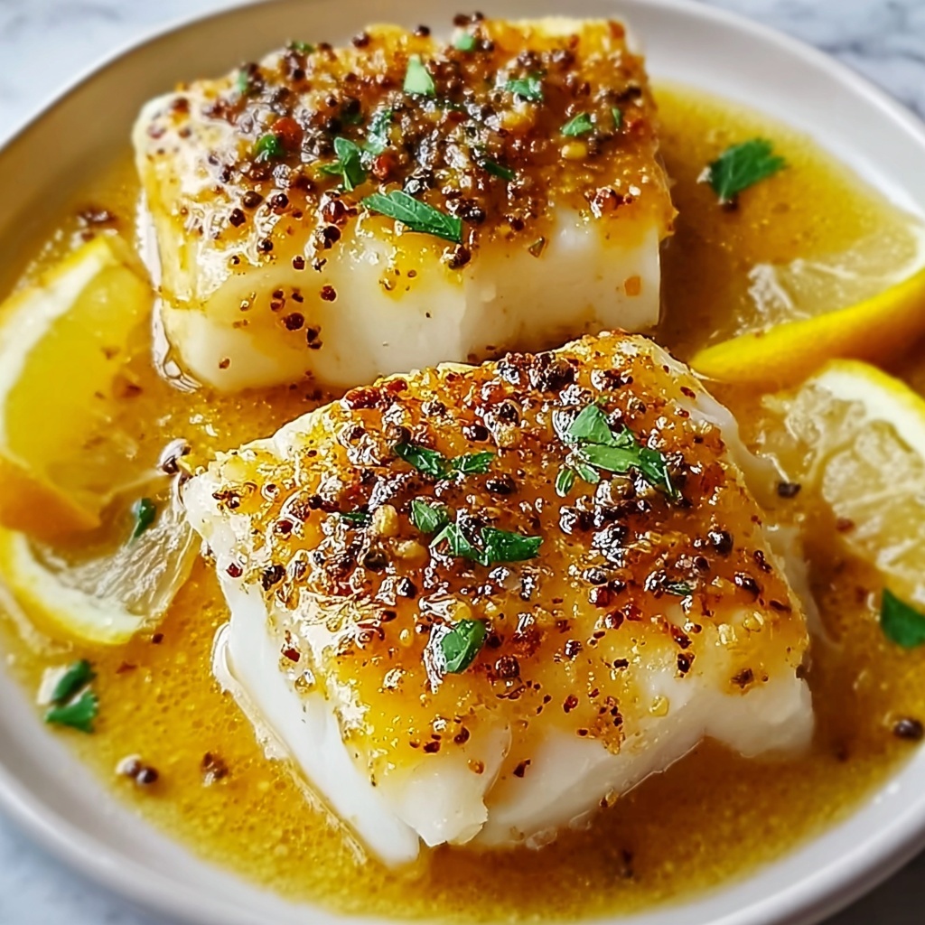 Easy Lemon Butter Baked Cod Recipe - Recipe Image