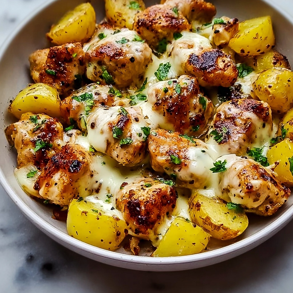 Garlic Parmesan Chicken & Potatoes Recipe - Recipe Image