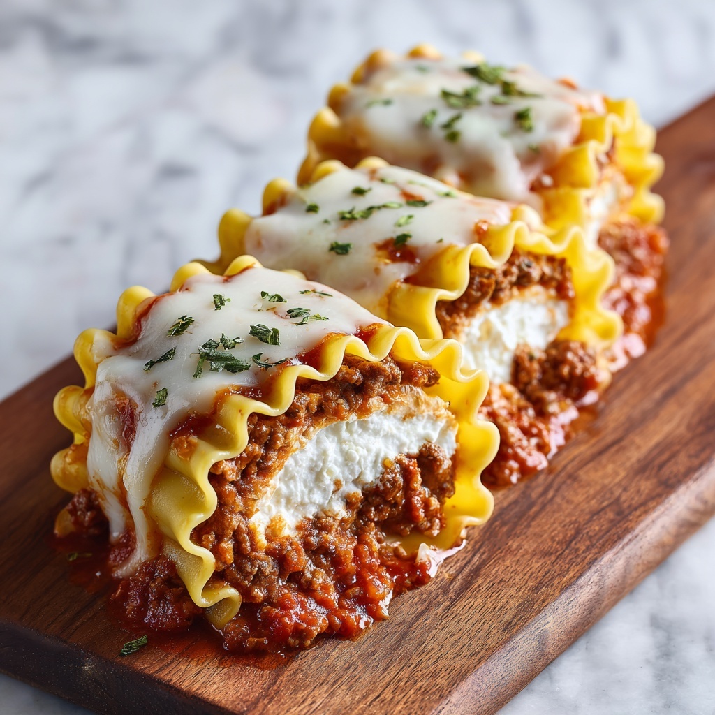 Lasagna Roll-Ups: Cheesy, Saucy, Make-Ahead Magic Recipe - Recipe Image