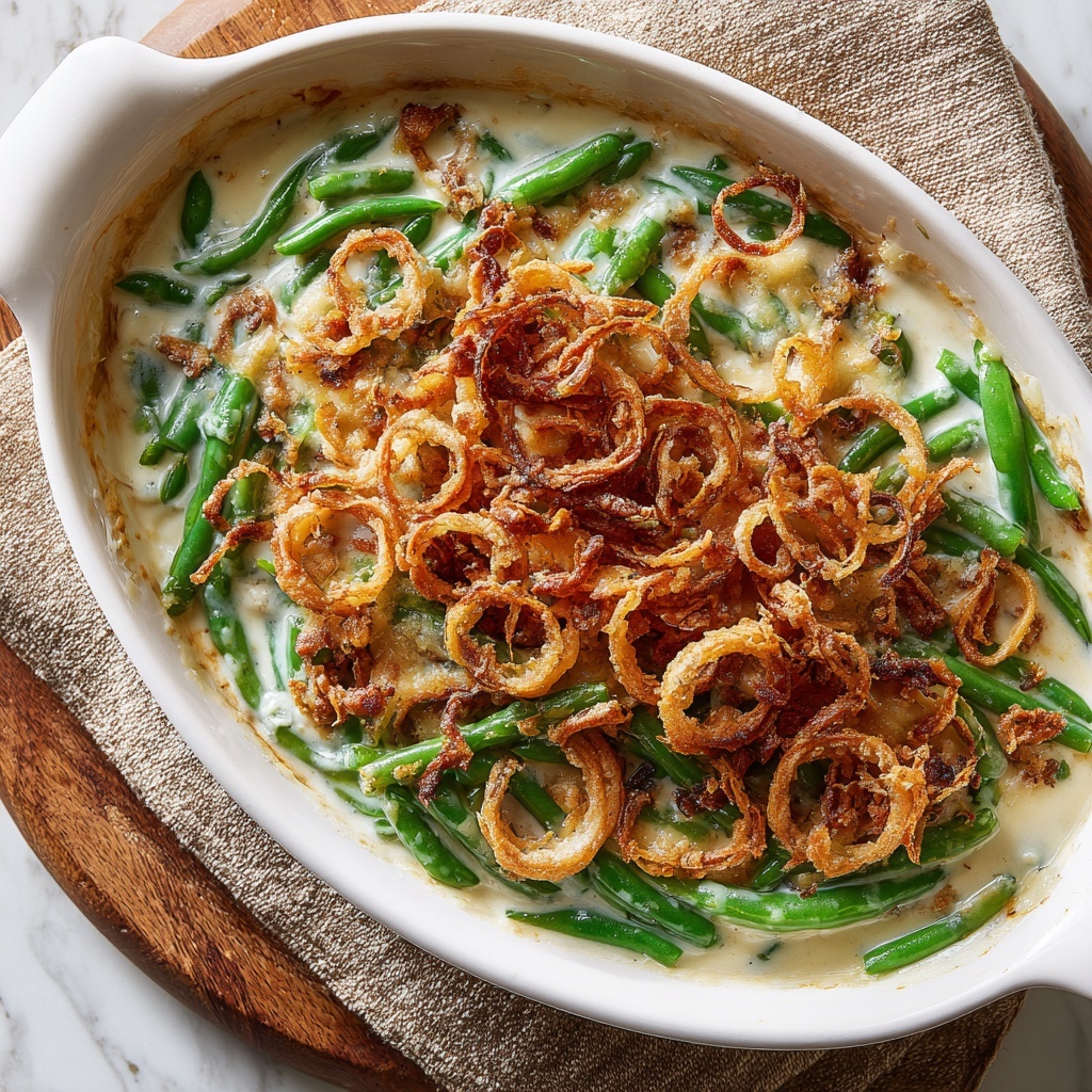Creamy Alfredo Green Bean Bake: Easy Twist on a Classic Recipe - Recipe Image