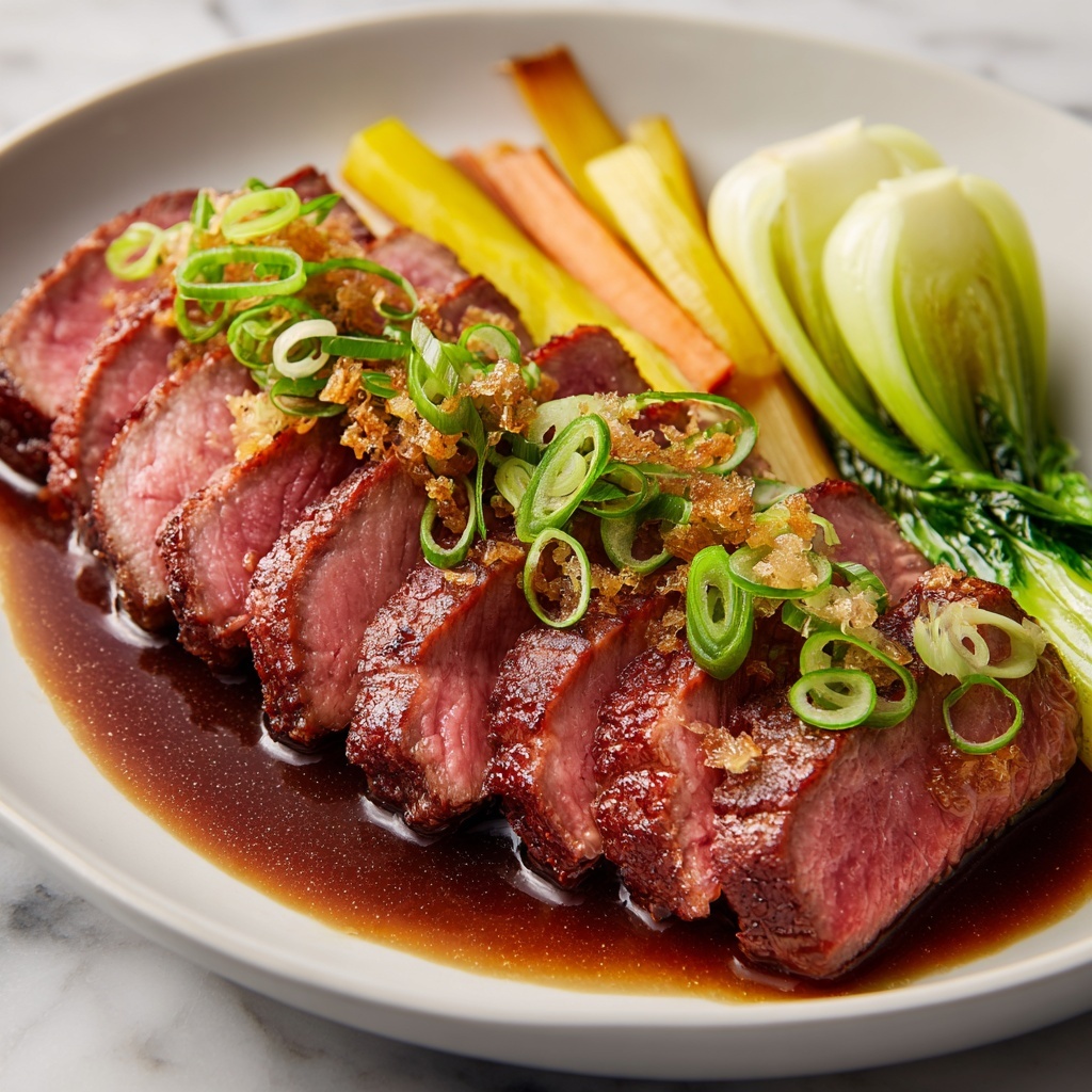 Wafu Roast Beef with Dashi-Soy Sauce and Daikon Recipe - Recipe Image