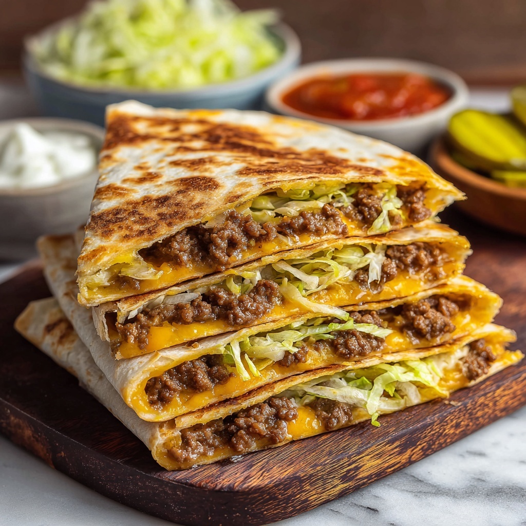 Big Mac Quesadillas Recipe - Recipe Image