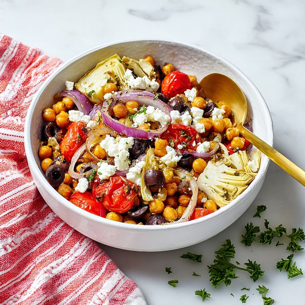 Grilled Chickpea Salad with Feta Recipe - Recipe Image